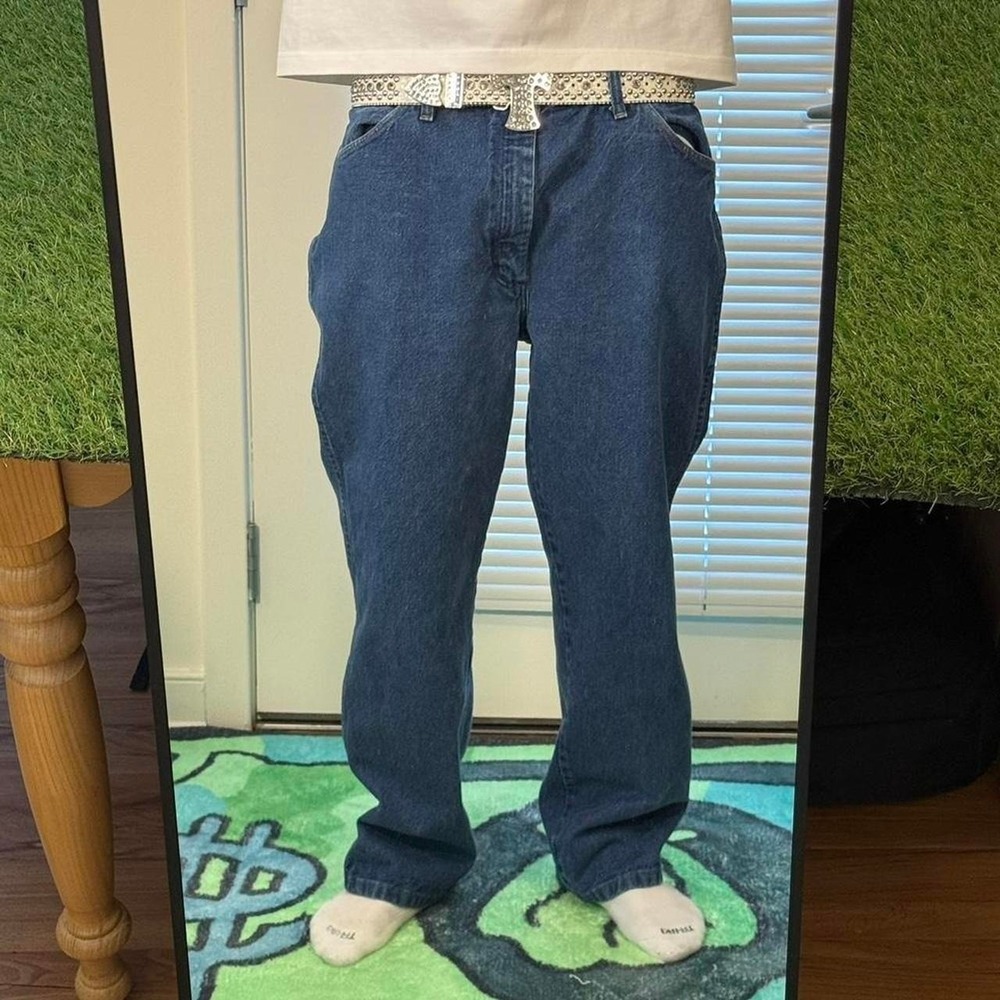 Wrangler Cowboy Cut slim fit blue jeans 38x29